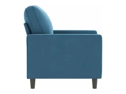 Sillón de terciopelo azul 60 cm