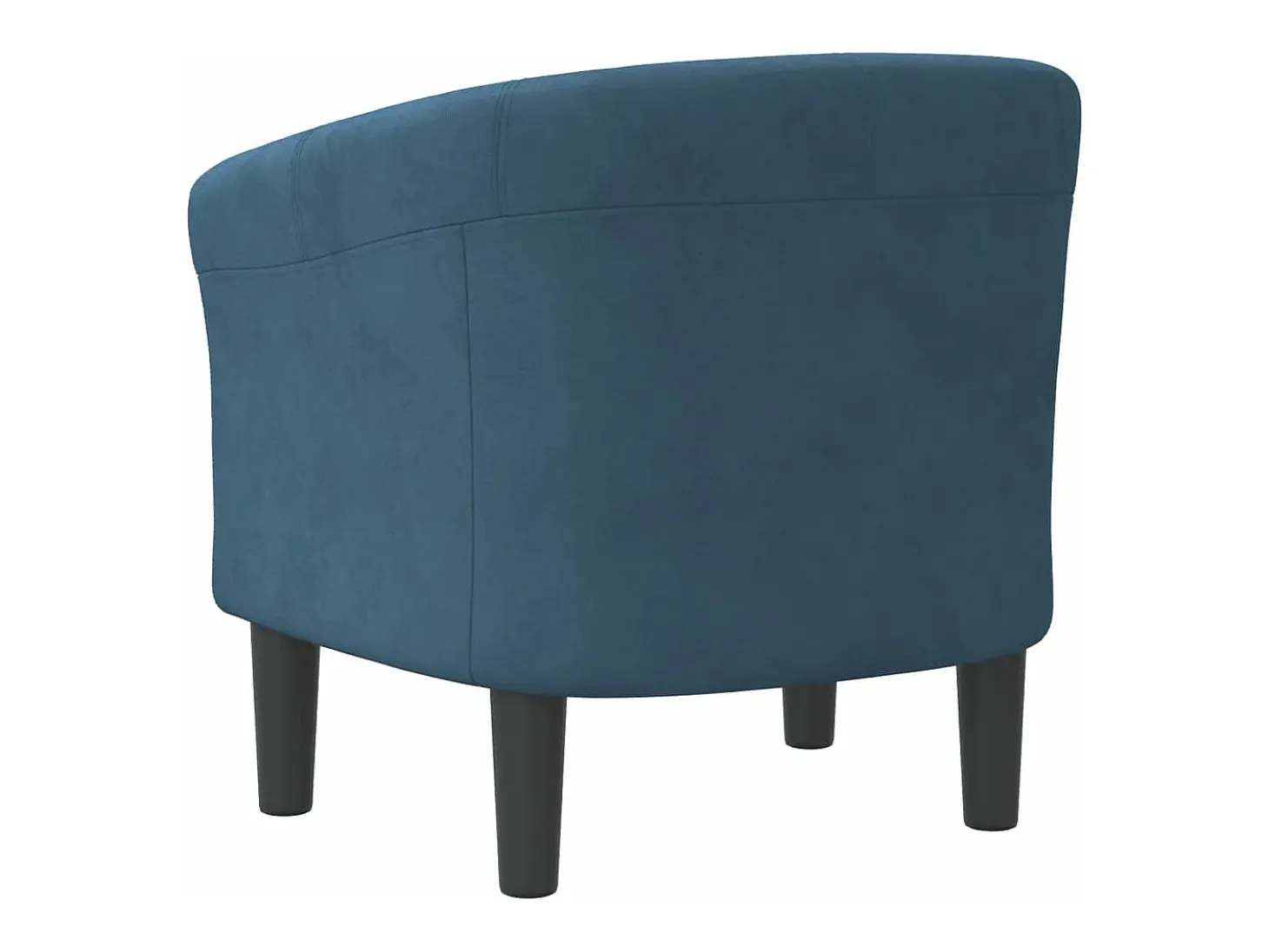 Sillón de terciopelo azul oscuro