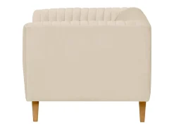 Sillón de terciopelo beige - Gatsby