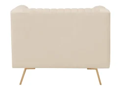 Sillón de terciopelo beige - Gatsby
