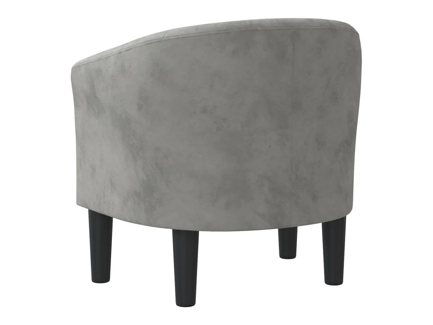 Sillón de terciopelo gris claro