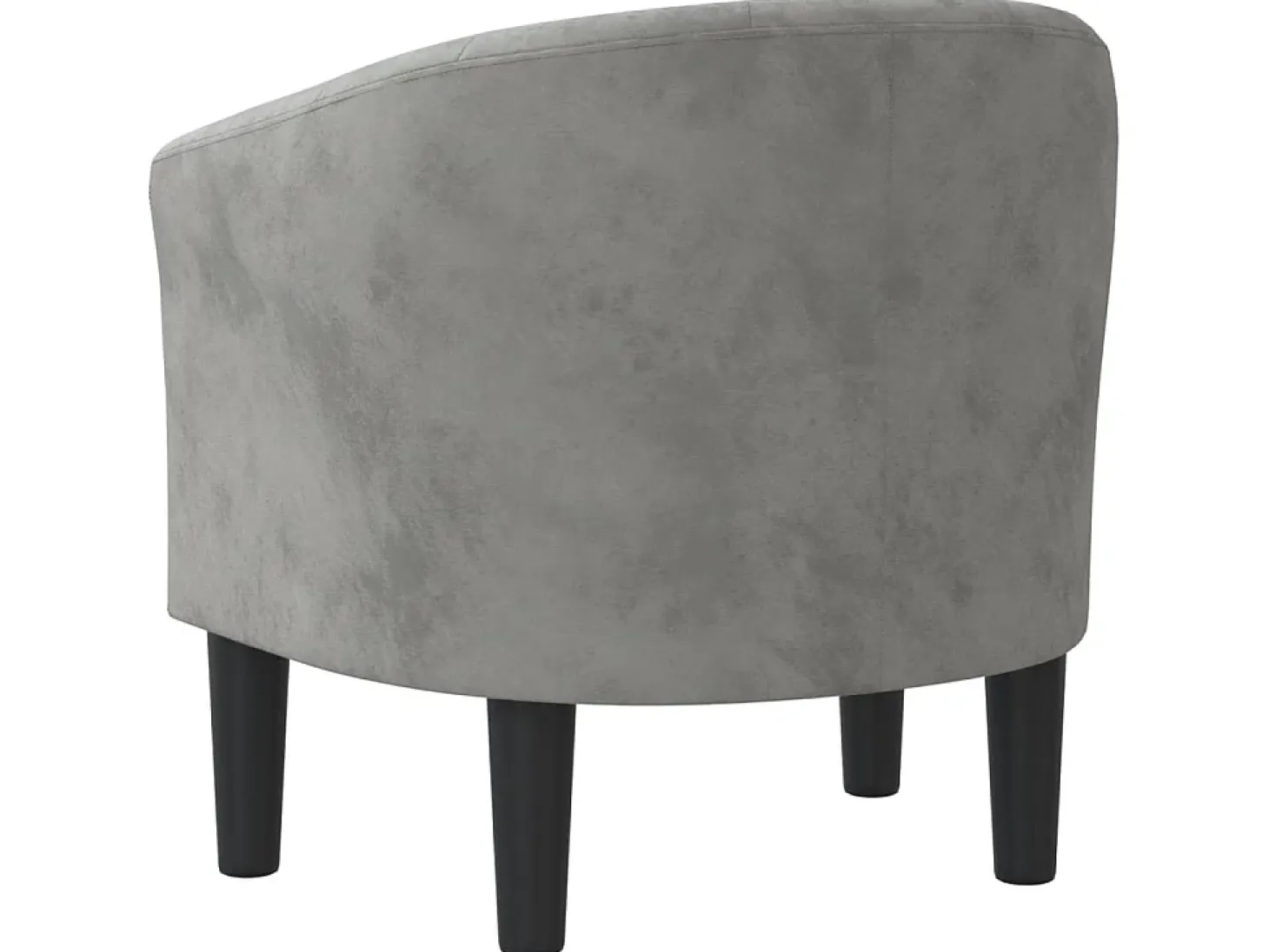 Sillón de terciopelo gris claro ES61271