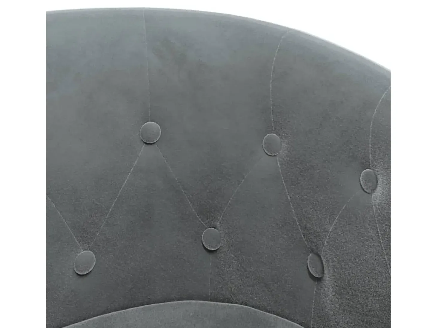 Sillón de terciopelo gris oscuro