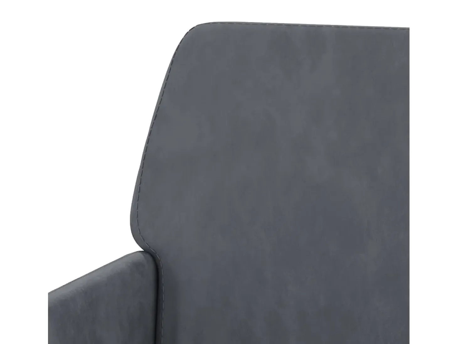Sillón de terciopelo gris oscuro 62x79x79 cm