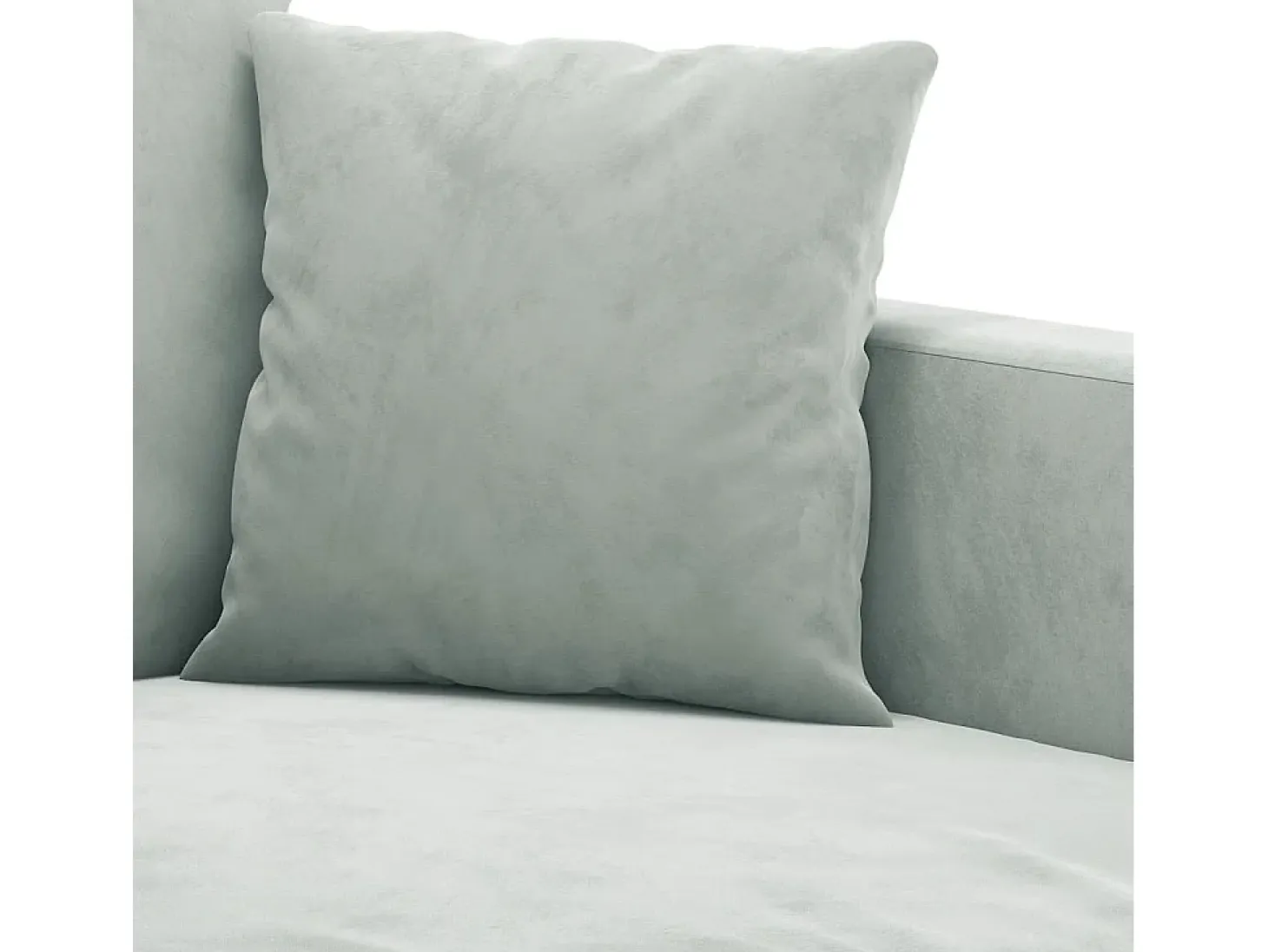 Sillón de terciopelo gris claro 60 cm