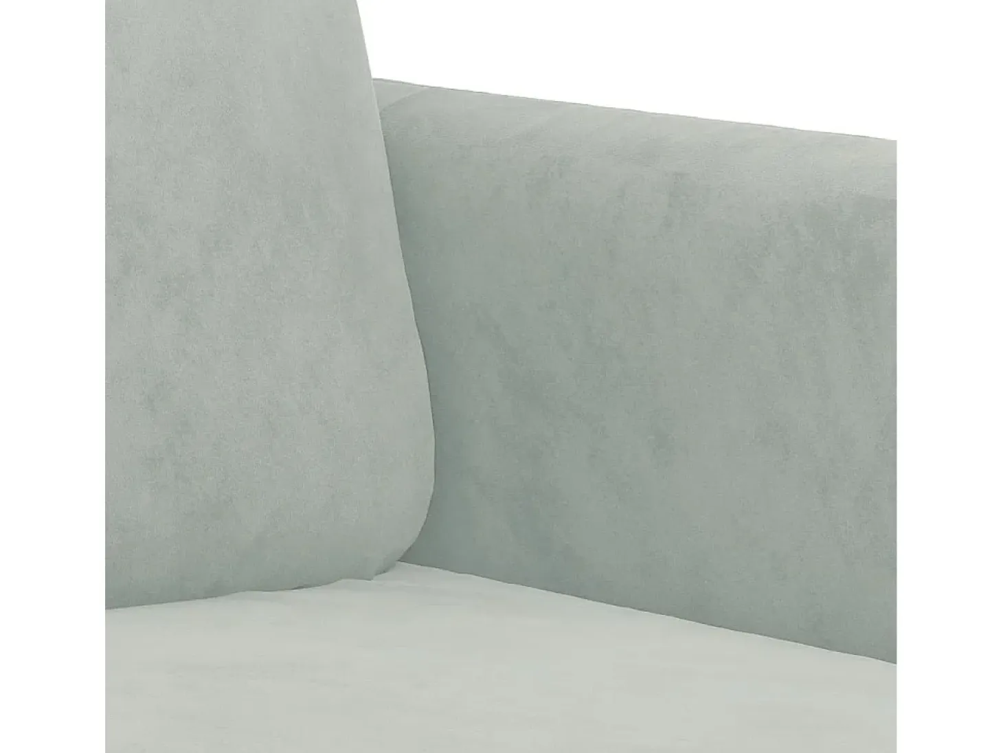 Sillón de terciopelo gris claro 60 cm