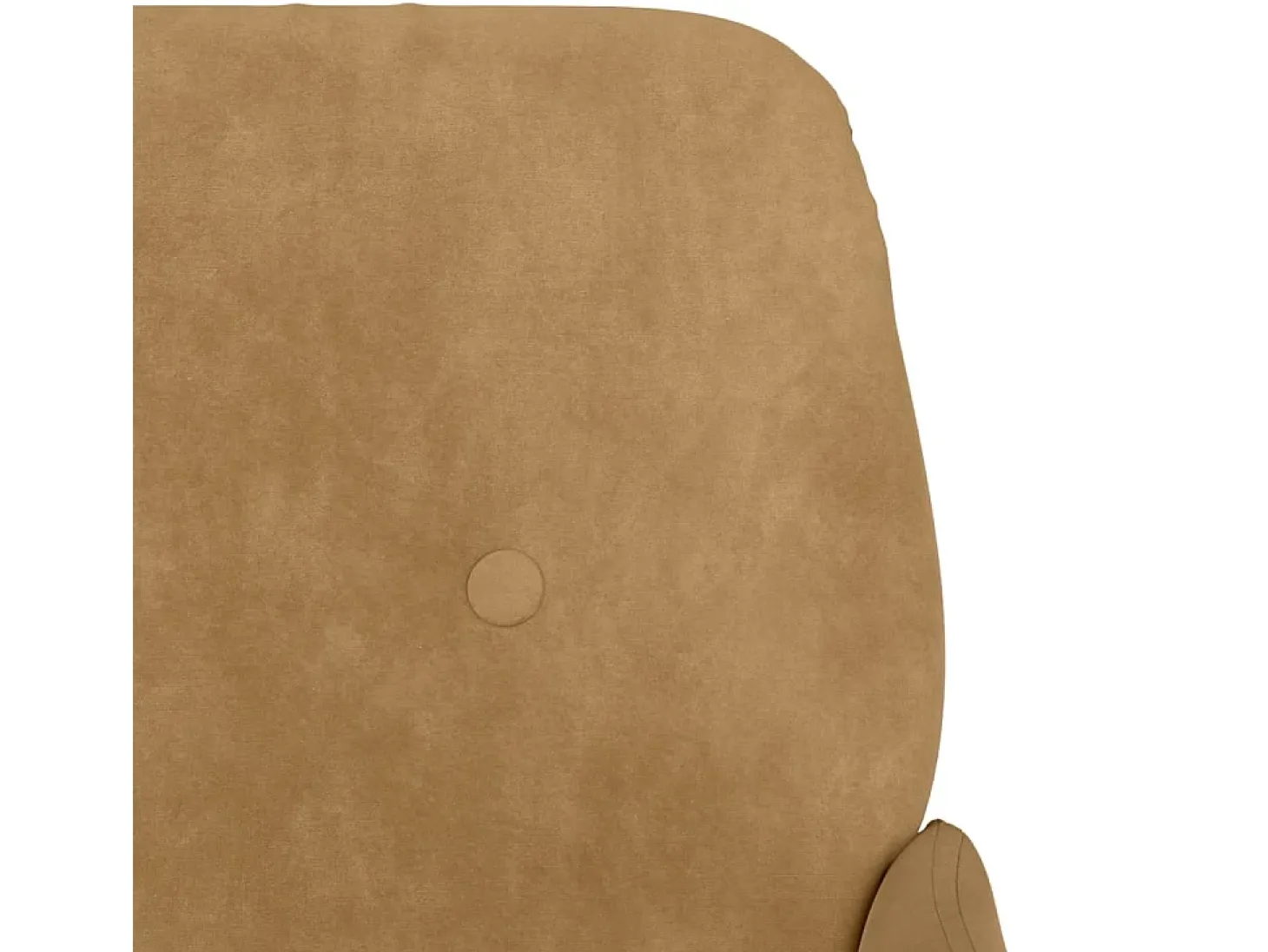 Sillón de terciopelo marrón 62x79x79 cm
