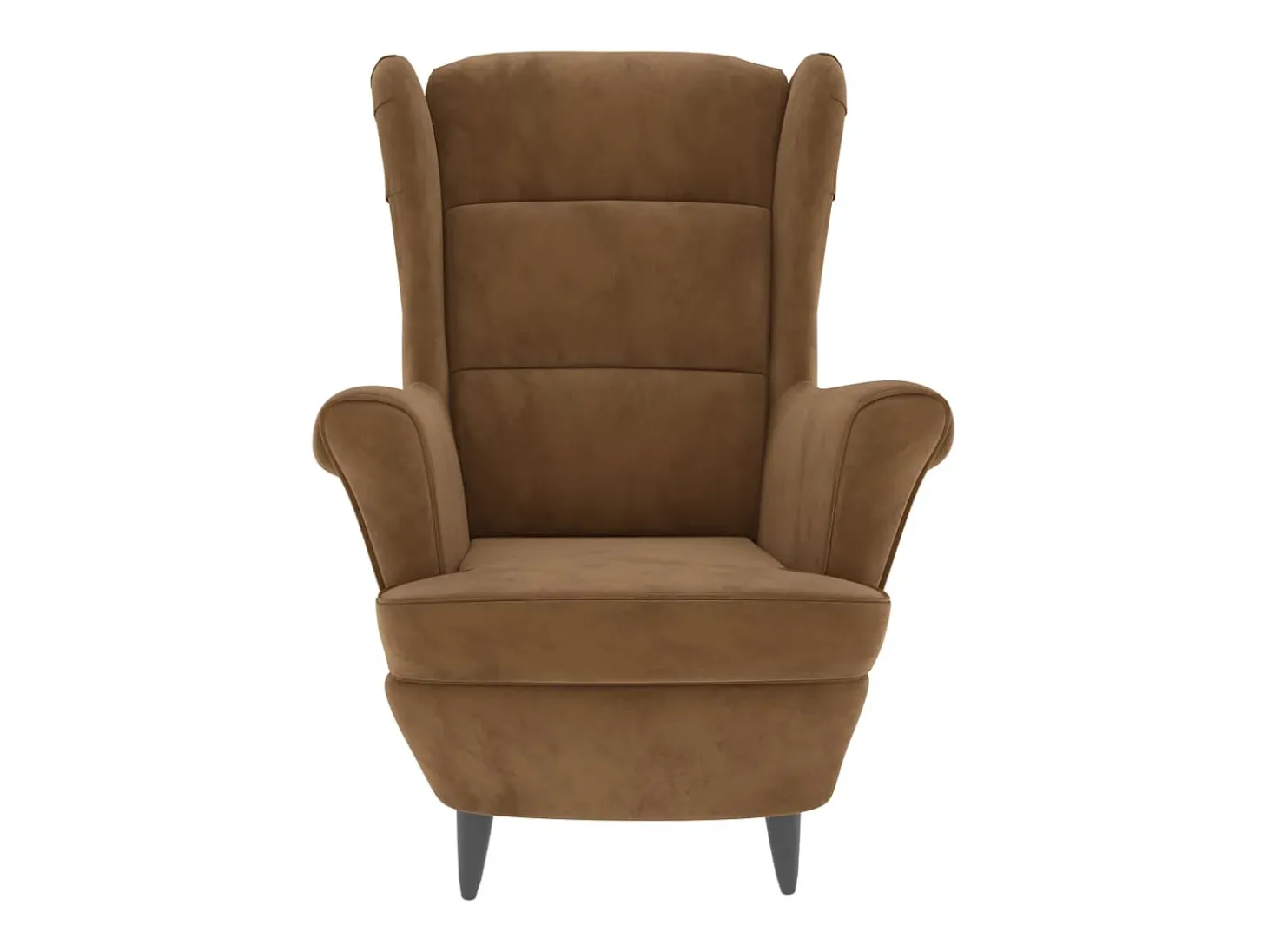 Sillón de terciopelo marrón