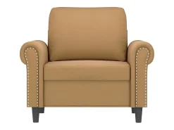Sillón de terciopelo marrón 60 cm ES395486