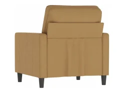 Sillón de terciopelo marrón 60 cm