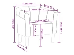 Sillón de terciopelo negro