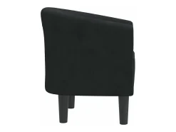 Sillón de terciopelo negro
