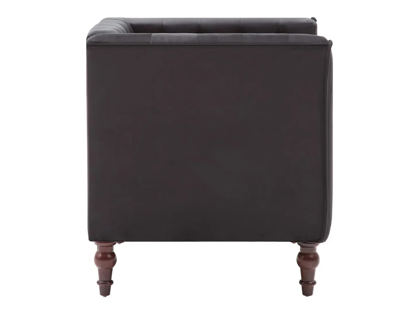 Sillón de terciopelo negro