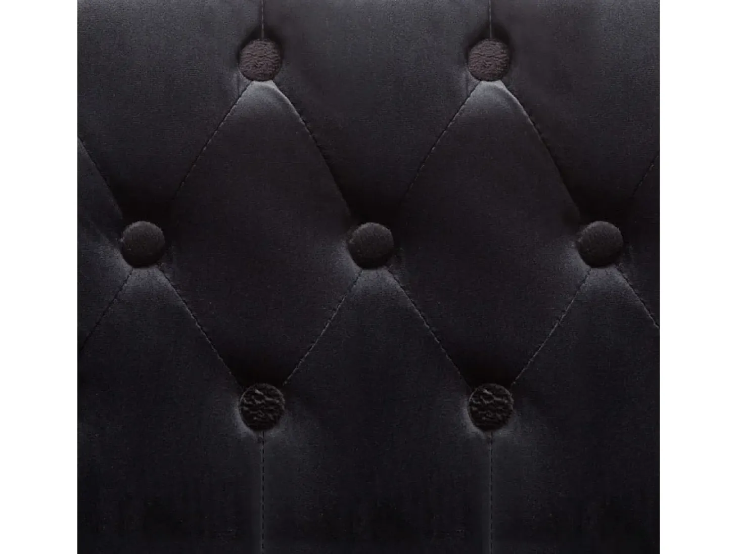 Sillón de terciopelo negro
