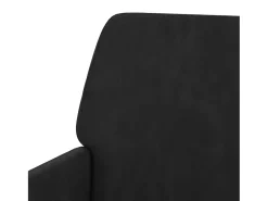 Sillón de terciopelo negro 62x79x79 cm