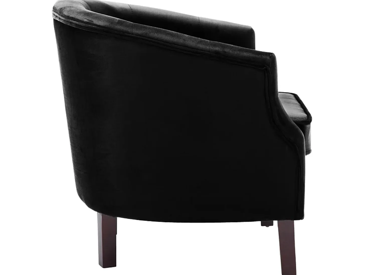 Sillón de terciopelo negro ES12504