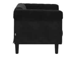 Sillón de terciopelo negro