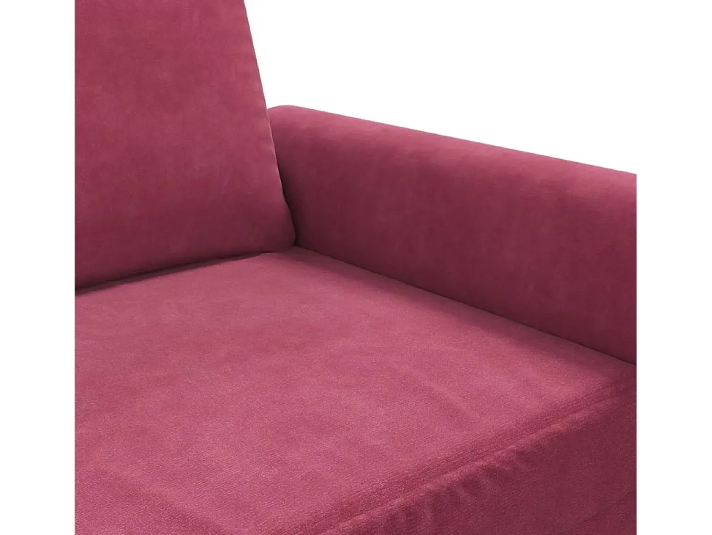 Sillón de terciopelo rojo tinto 60 cm
