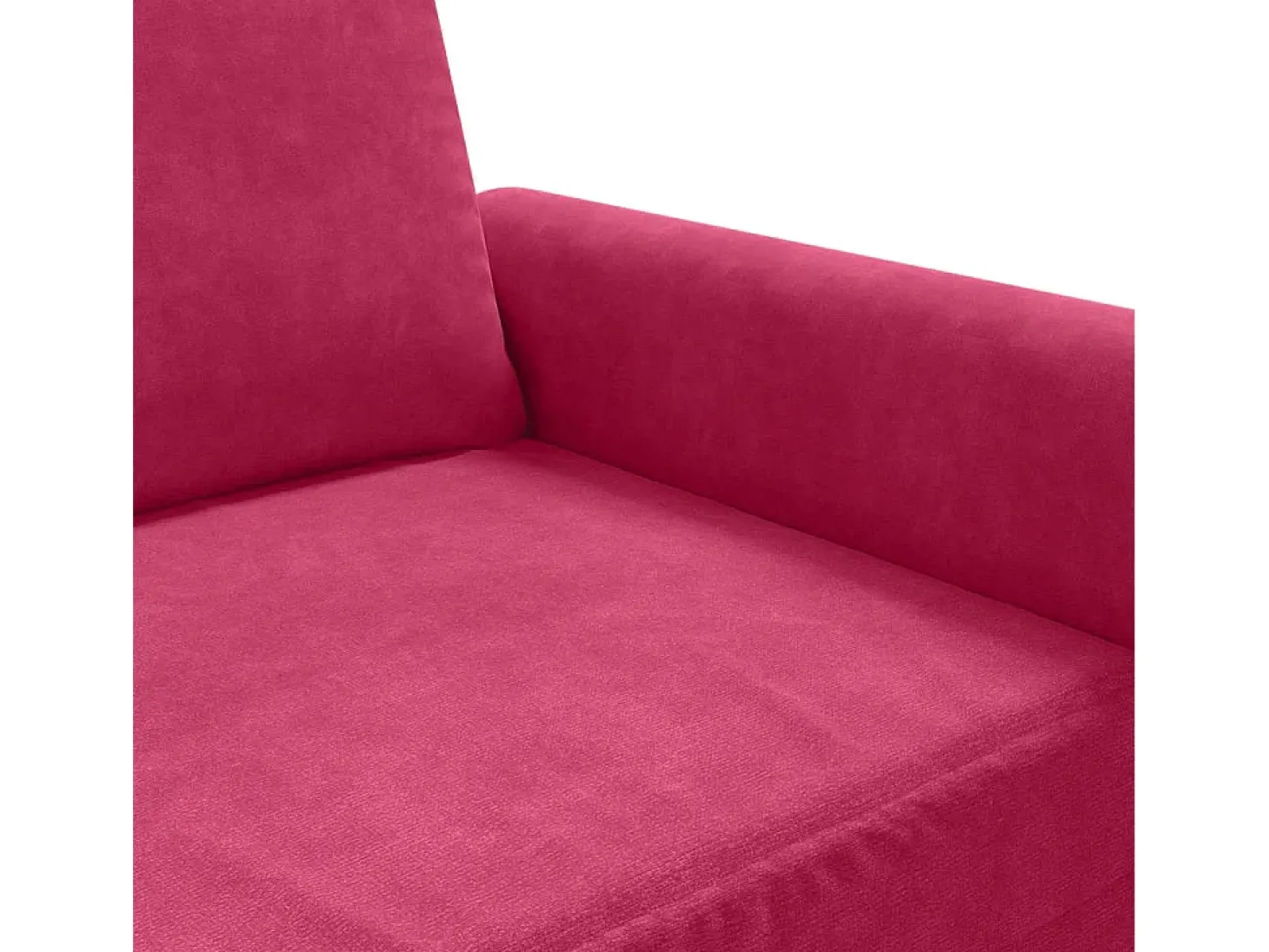 Sillón de terciopelo rojo tinto 60 cm