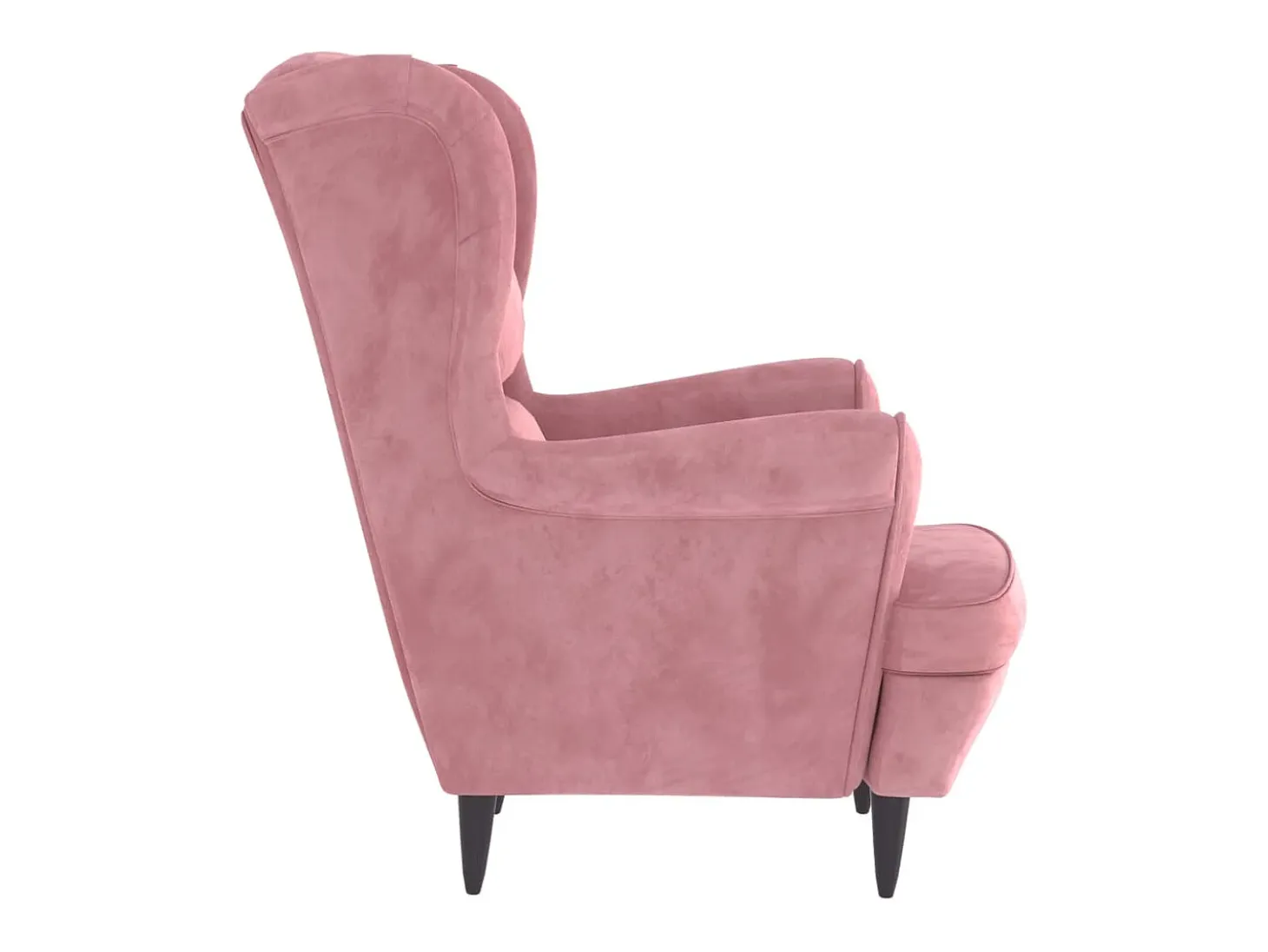 Sillón de terciopelo rosa