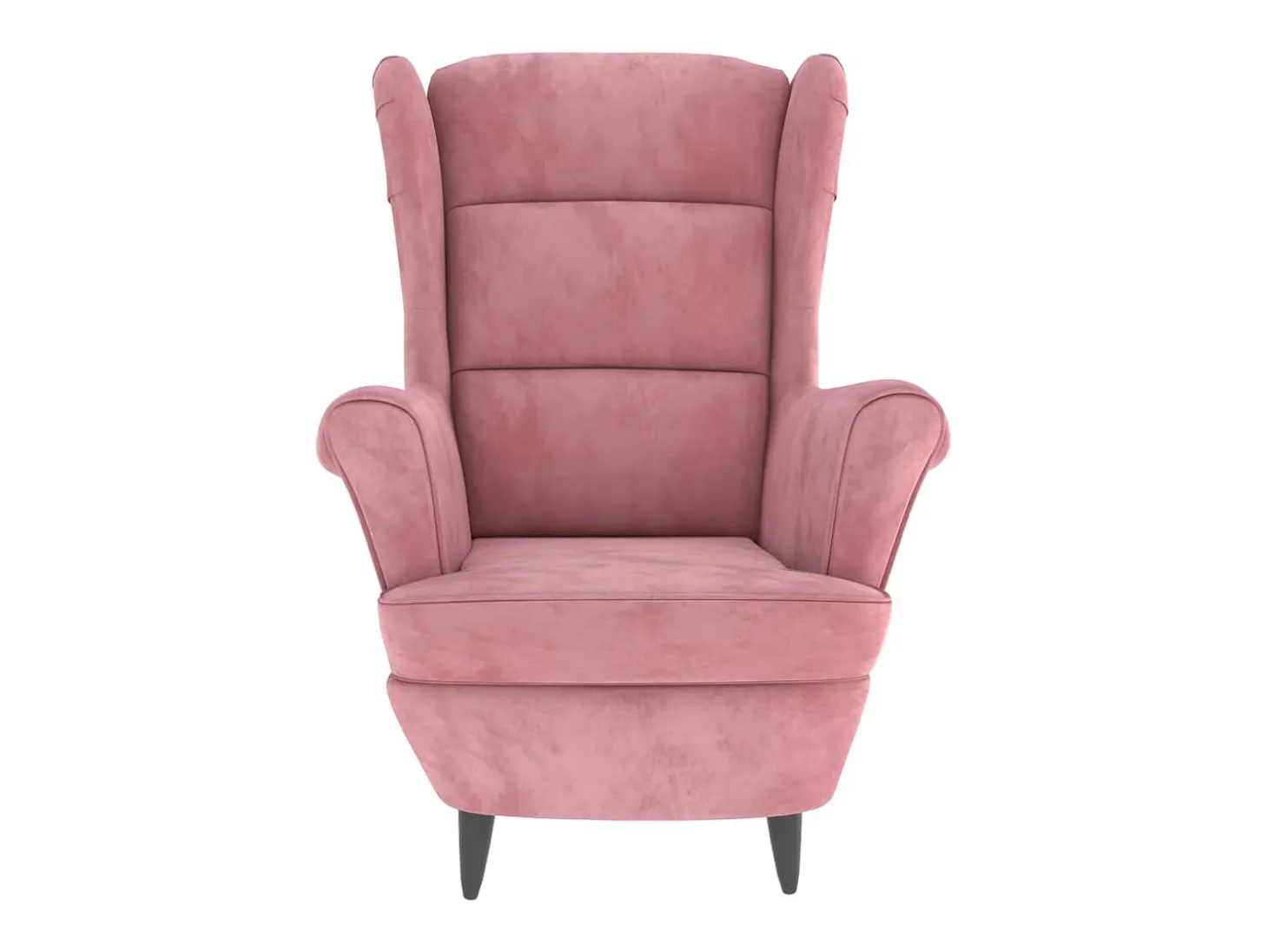 Sillón de terciopelo rosa