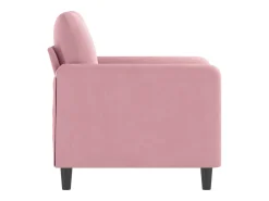 Sillón de terciopelo rosa 60 cm