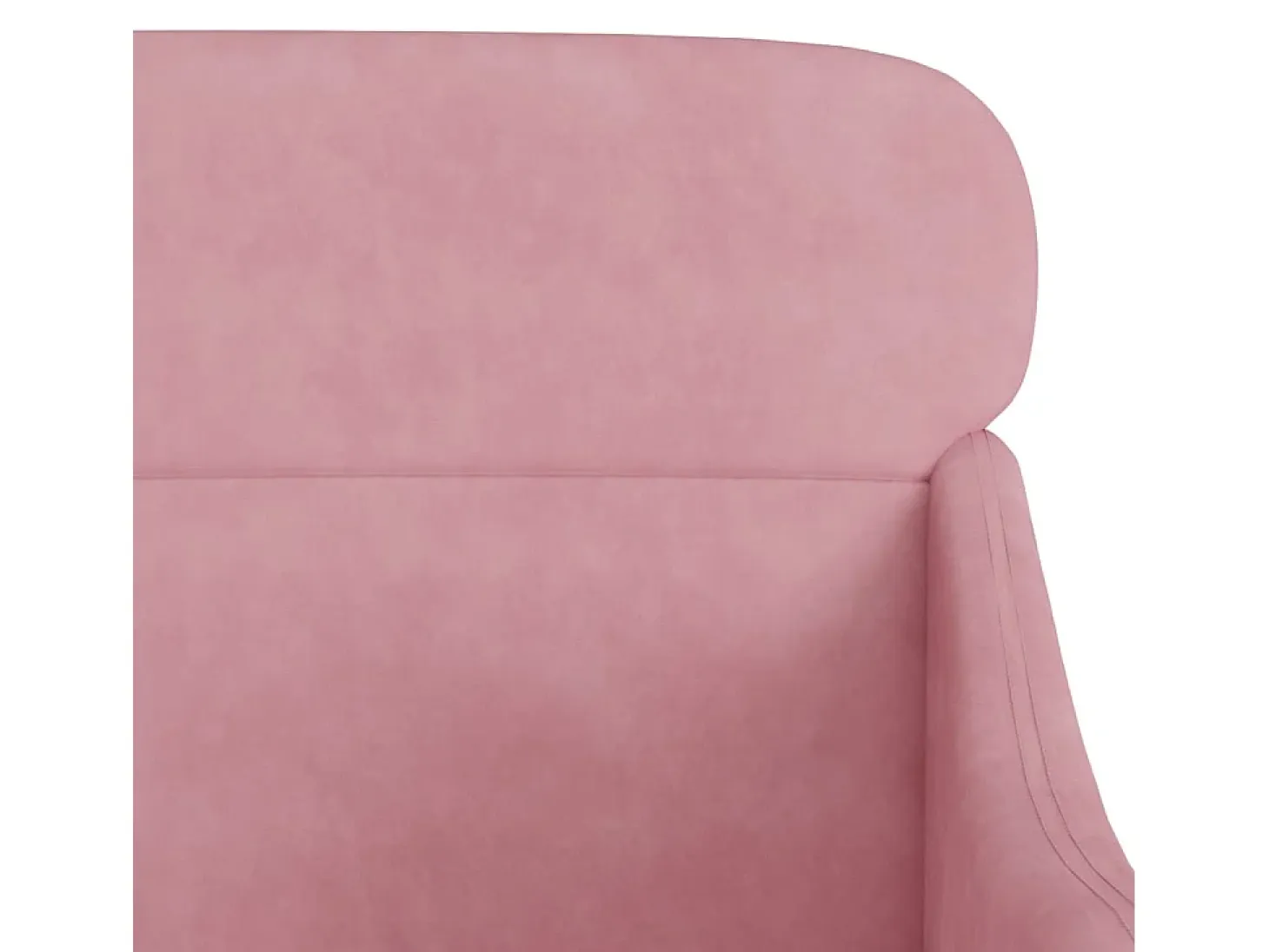Sillón de terciopelo rosa 63x76x80 cm