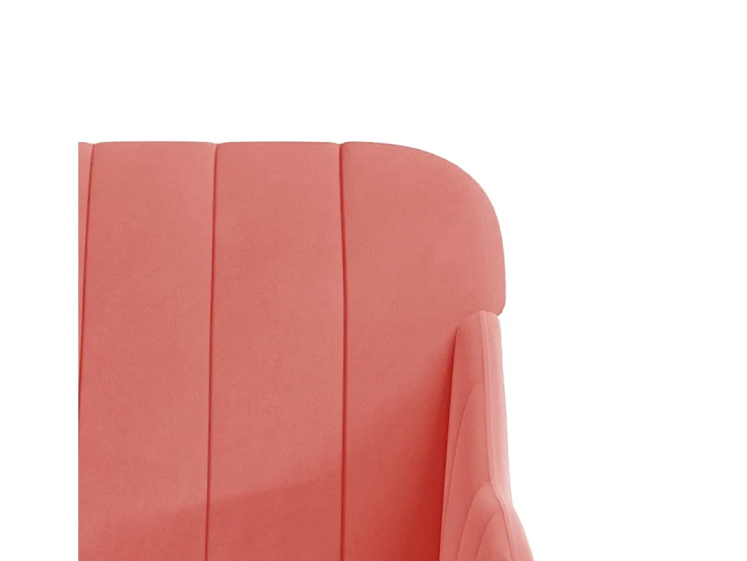 Sillón de terciopelo rosa 63x76x80 cm