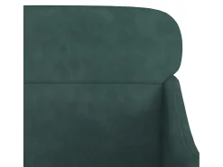 Sillón de terciopelo verde oscuro 63x76x80 cm