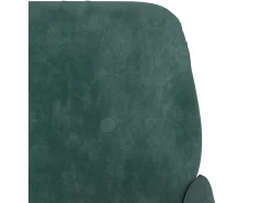 Sillón de terciopelo verde oscuro 62x79x79 cm