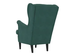 Sillón de terciopelo verde oscuro