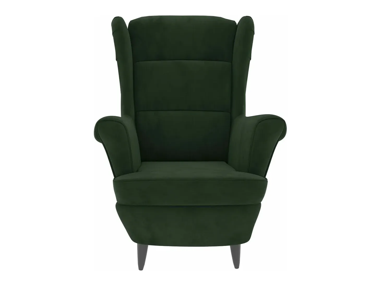 Sillón de terciopelo verde oscuro