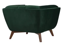 Sillón de terciopelo verde oscuro - Mona