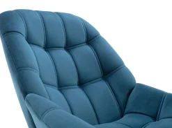 Sillón de terciopelo verde azulado estilo escandinavo LUOSTO