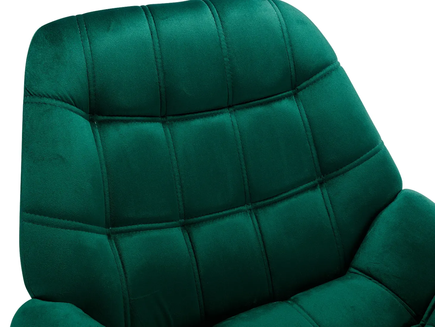 Sillón de terciopelo verde estilo escandinavo capitoné LUOSTO