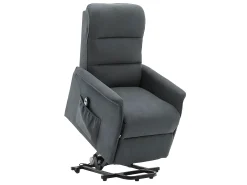 Sillón eléctrico tela poliéster gris CAPUCINE