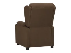 Sillón elevable tela marrón