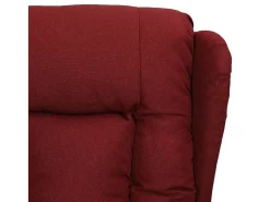 Sillón elevable tela rojo tinto
