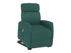 Sillón elevable tela verde oscuro