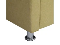 Sillón en forma de cubo de tela verde