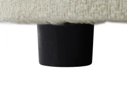Sillón en tela bouclé blanco marfil BOVANA de Pascal Morabito