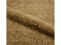 Sillón giratorio en tejido efecto terciopelo amarillo mostaza - Elvis