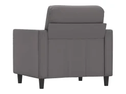 Sillón Gris 60 cm Piel Sintética