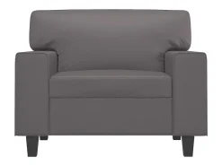 Sillón Gris 60 cm Piel Sintética