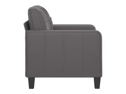 Sillón Gris 60 cm Piel Sintética