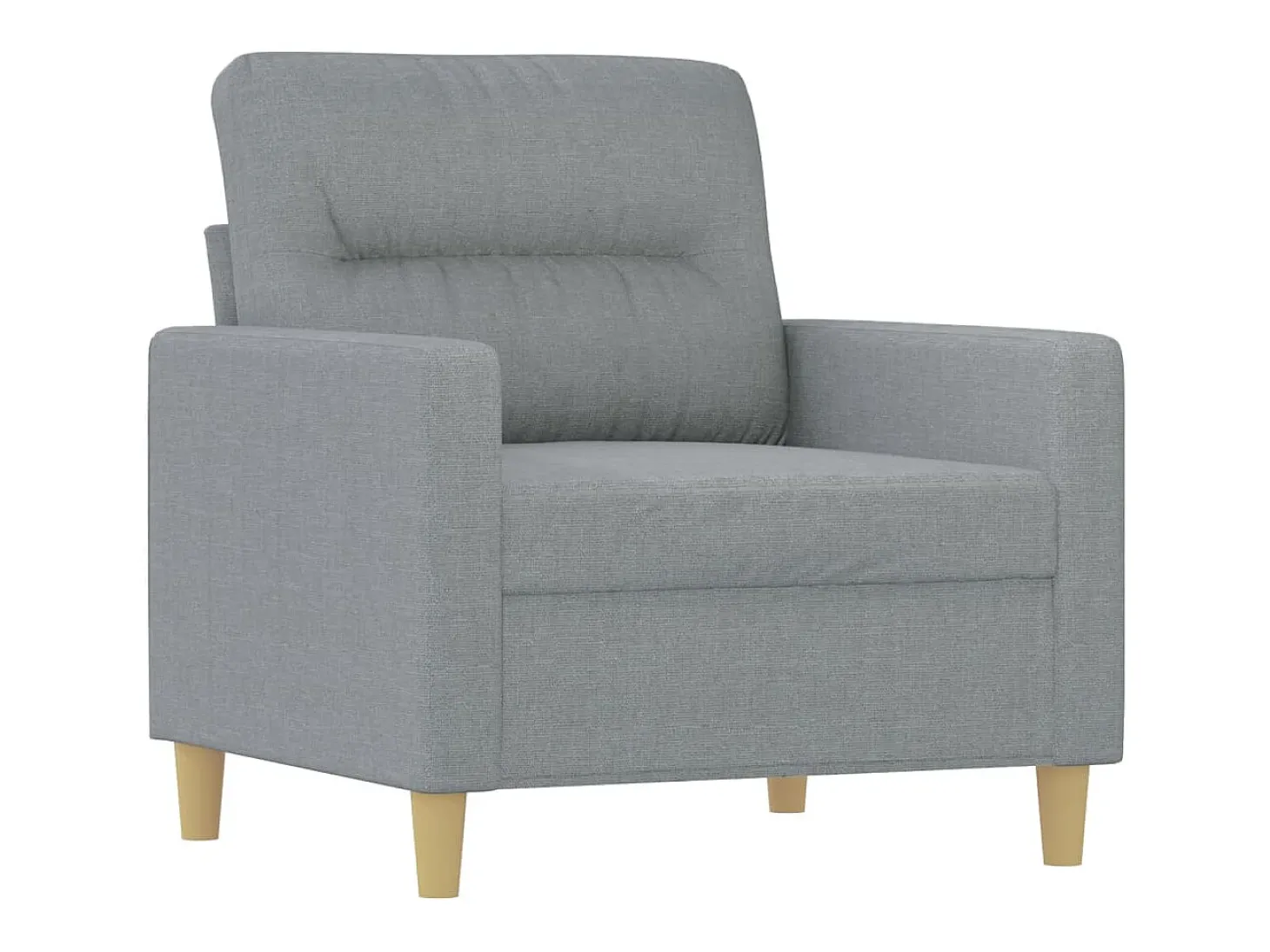Sillón Gris Claro 60 cm Tela