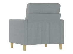 Sillón Gris Claro 60 cm Tela