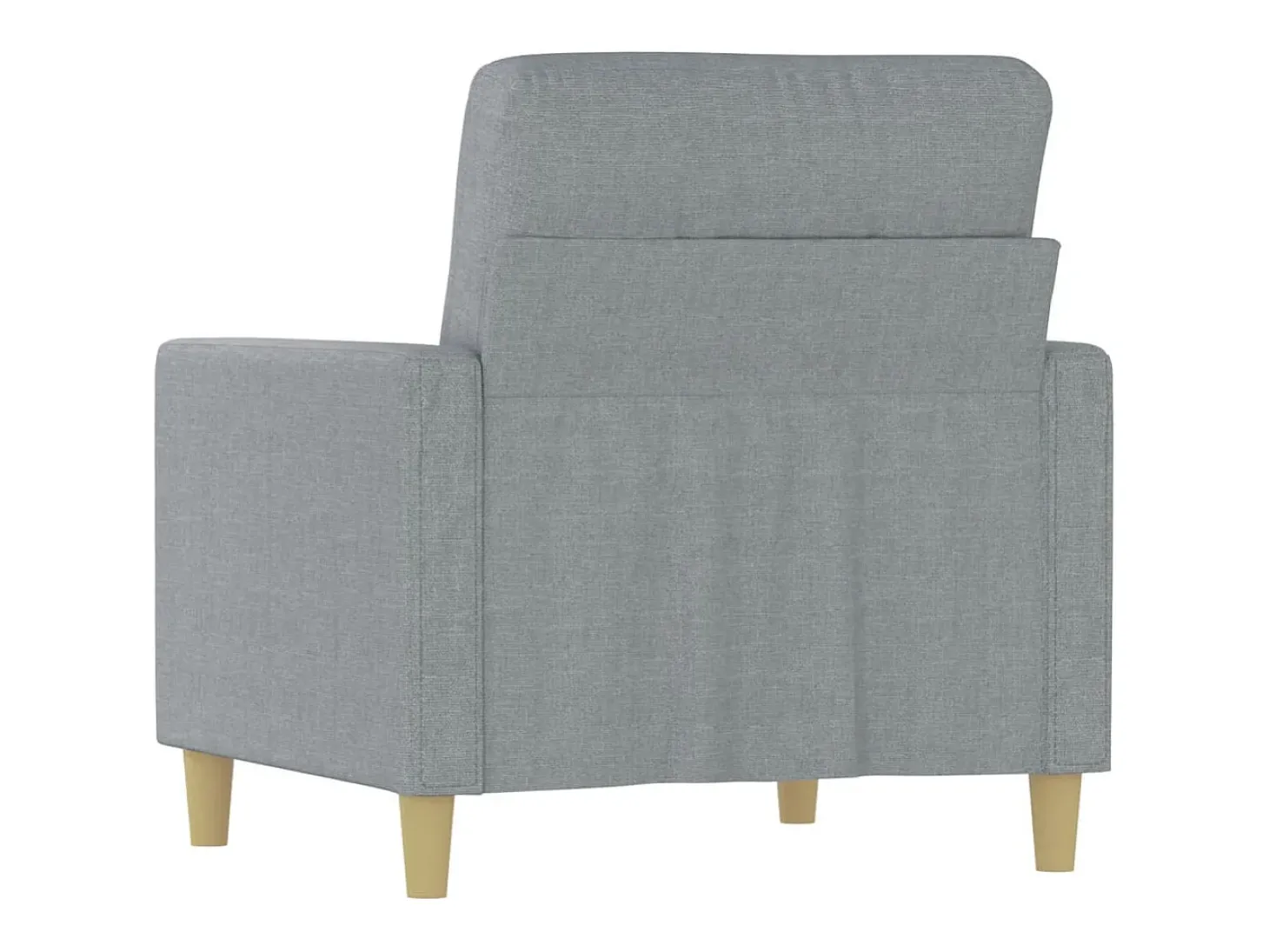 Sillón Gris Claro 60 cm Tela