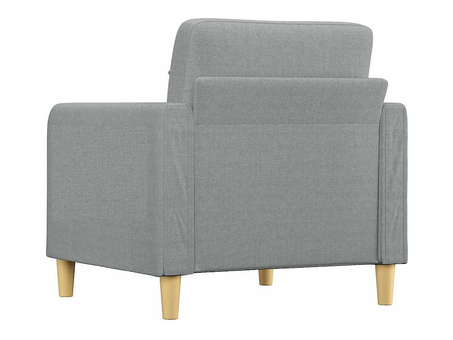 Sillón Gris Claro 60 cm Tela