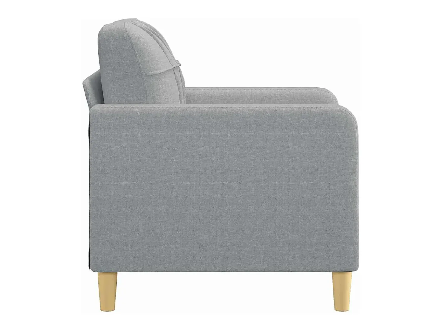 Sillón Gris Claro 60 cm Tela